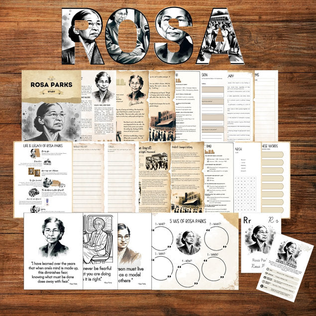 Rosa Parks Study Pack: Inspiring History for Ages 8-14