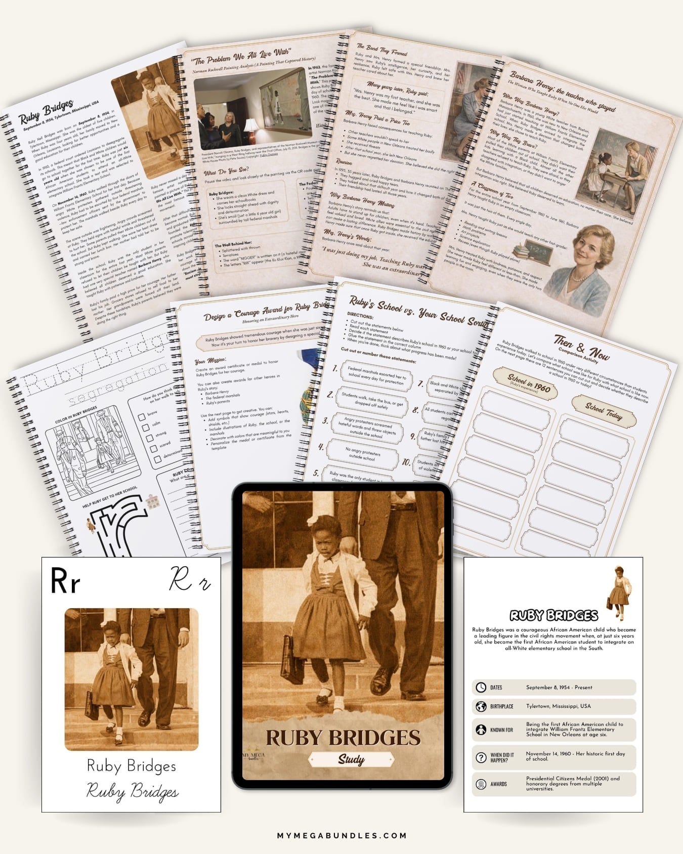 Ruby Bridges Study Pack | Black History Homeschool Printable (Ages 8–14)