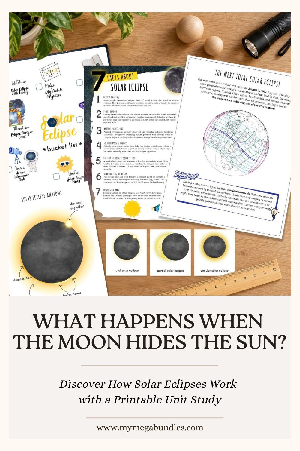 Solar Eclipse Unit Study Printable — Activities & Party
