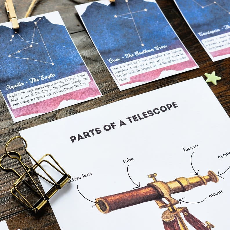 Stargazing Summer Evening Printable Study