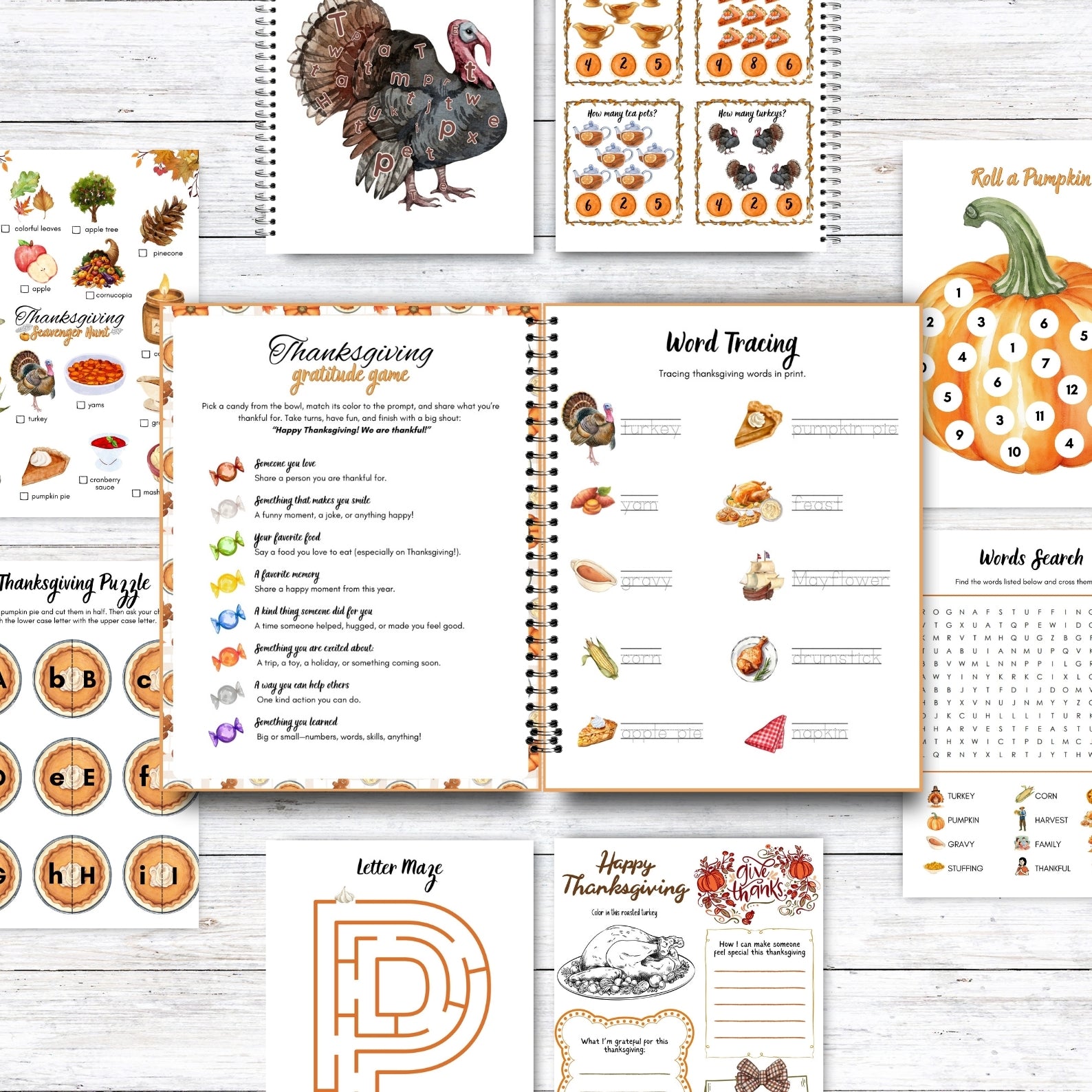 Thanksgiving Activity Book