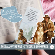 Homeschool printable bookmarks and stickers for The Call of the Wild book study