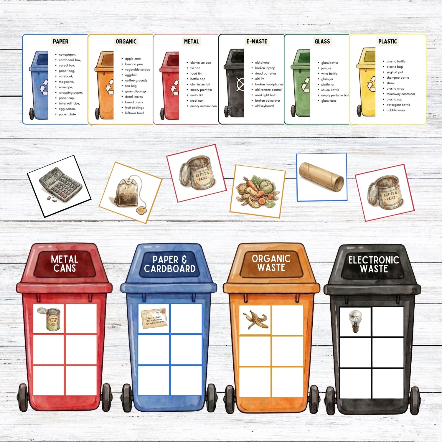 Hello, Eco Warriors! Trash Sorting Activity, Ages 3–7