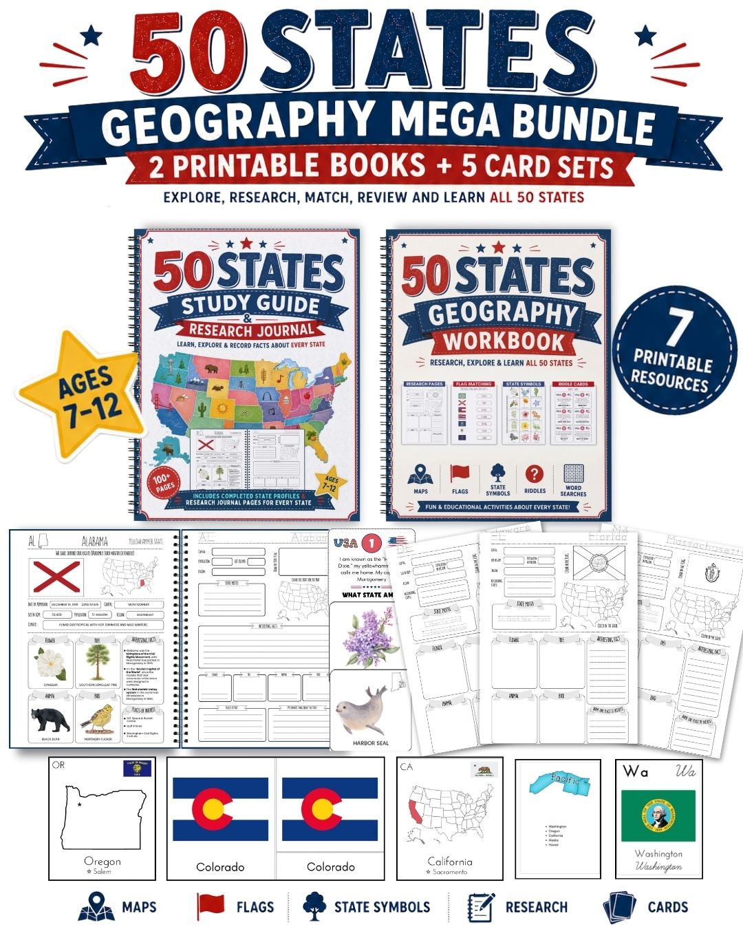 50 States Geography Mega Bundle