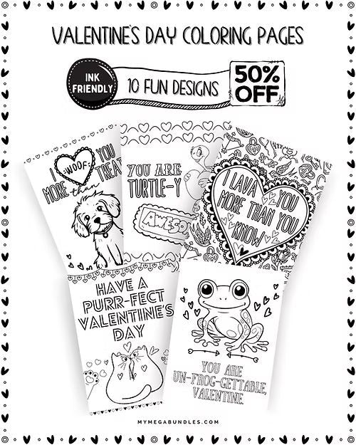 Valentine - Cute Coloring Pages and CardsValentine - Cute Coloring Pages and CardsValentine - Cute Coloring Pages and Cards
