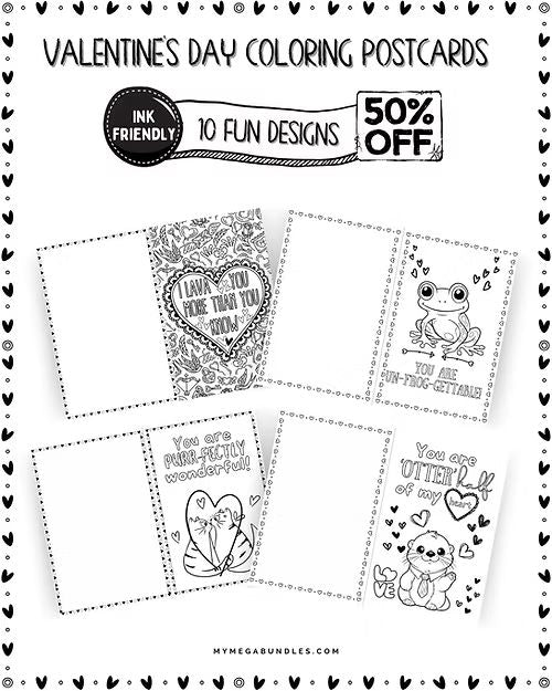 Valentine - Cute Coloring Pages and CardsValentine - Cute Coloring Pages and CardsValentine - Cute Coloring Pages and Cards