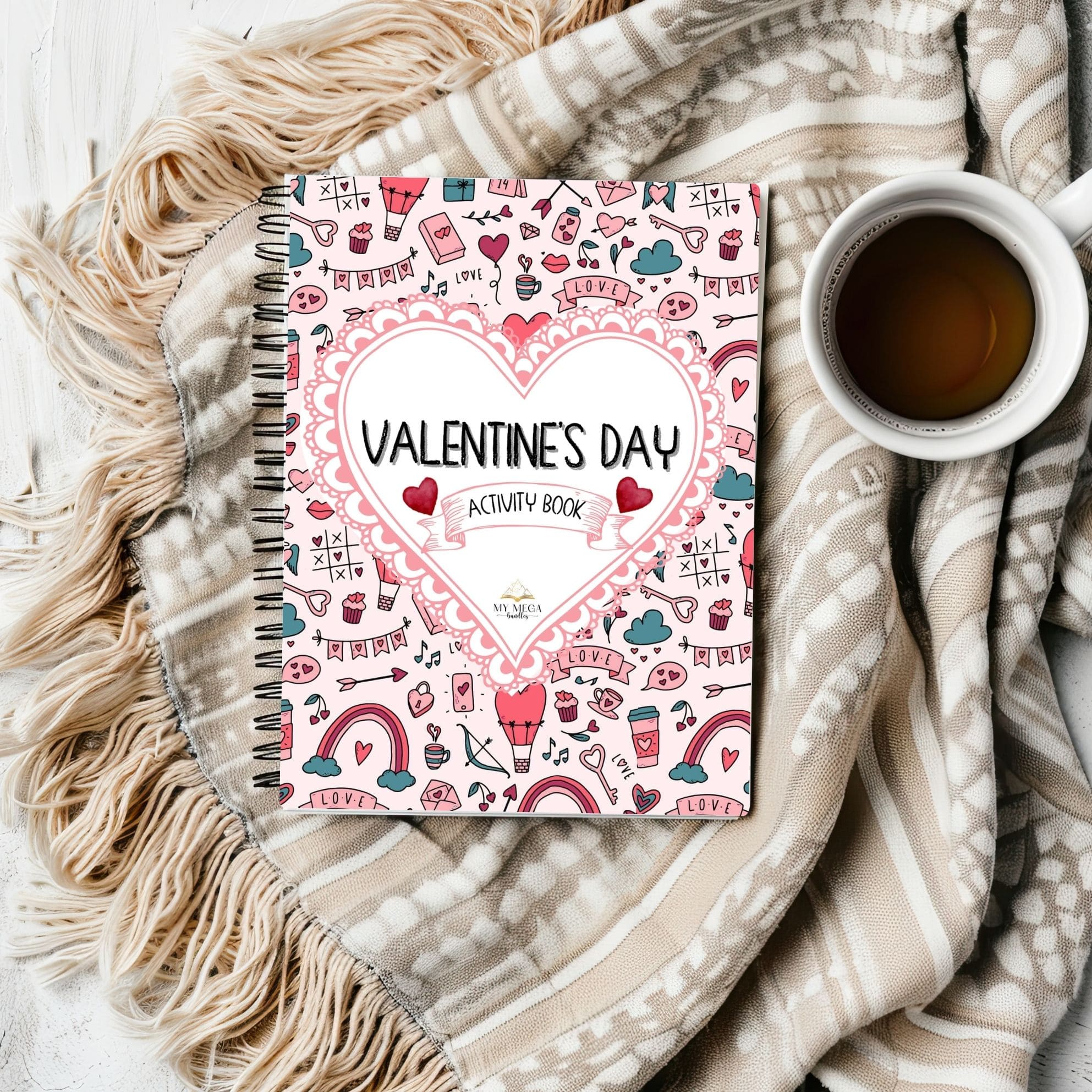 Valentine Activity Book - Colored