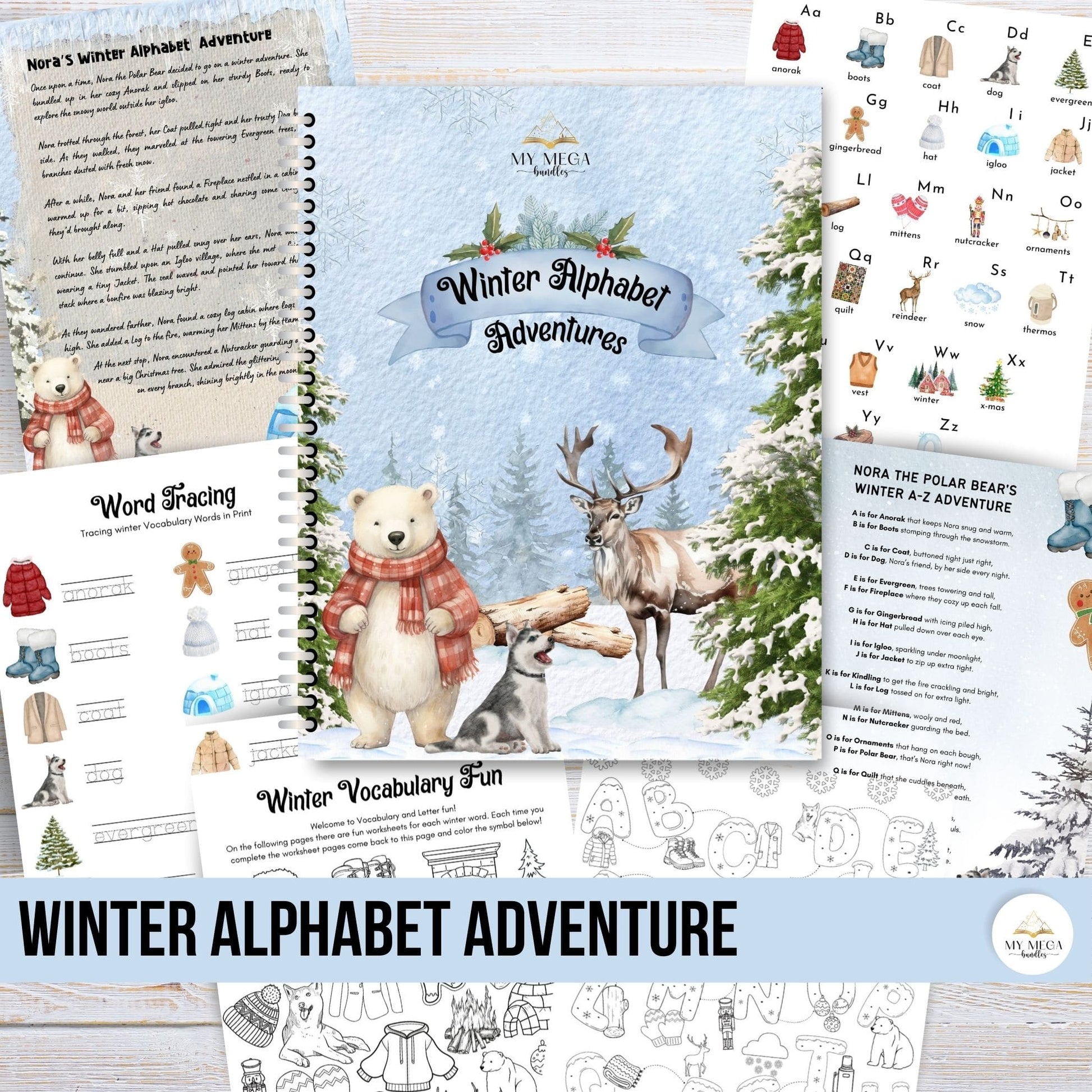 Abc Printables Winter Winter Alphabet Activities | Homeschool Printable – My Mega Bundles