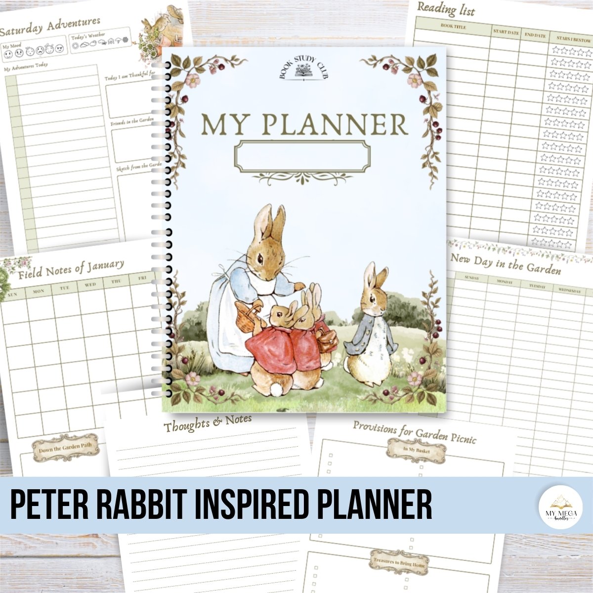 Peter Rabbit - Undated Yearly Planner