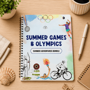 Summer Olympics Activity Pack Printable | Summer Games Unit Study, Sports, Torch & Medal Trackers, Ages 6–12