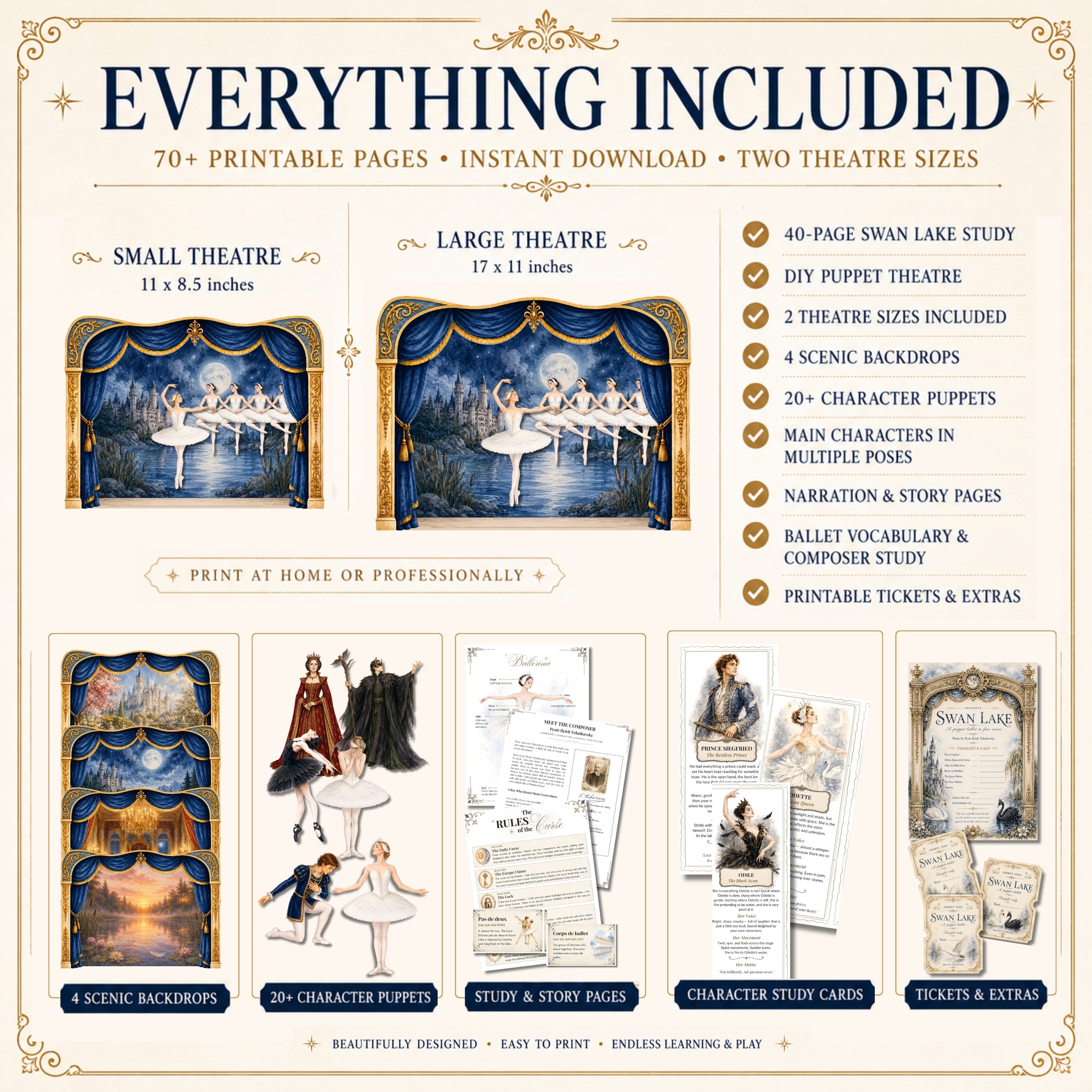 Swan Lake Ballet Puppet Theater